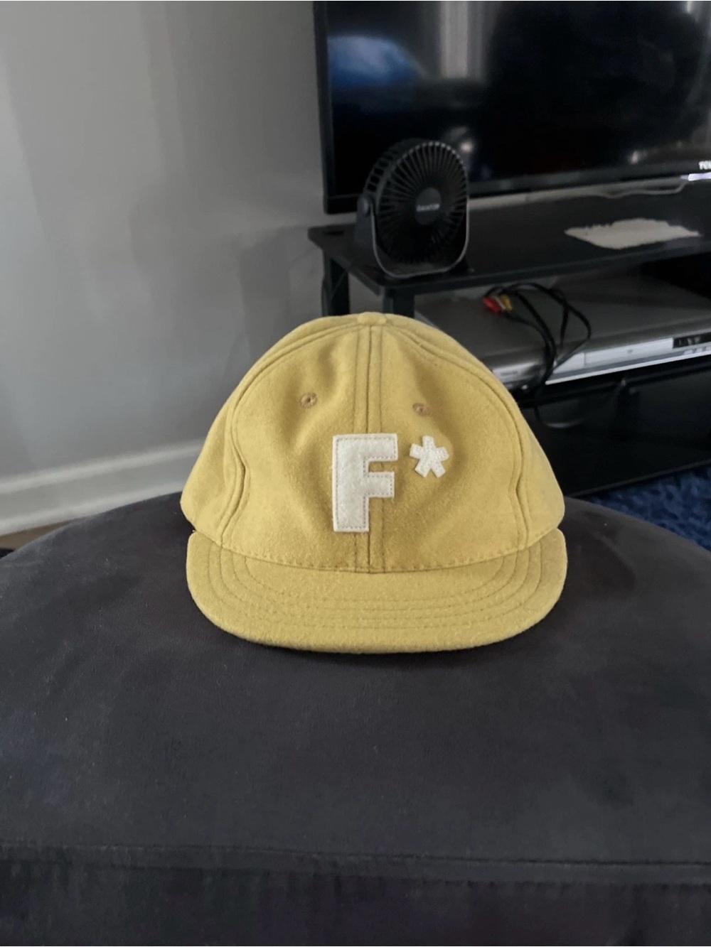 Golf Le Fleur Mustard Yellow Fitted F* Wool Cap 7 3/8
